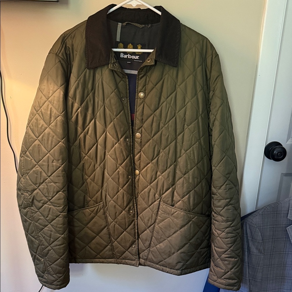 Barbour olive Quilted Men's Jacket